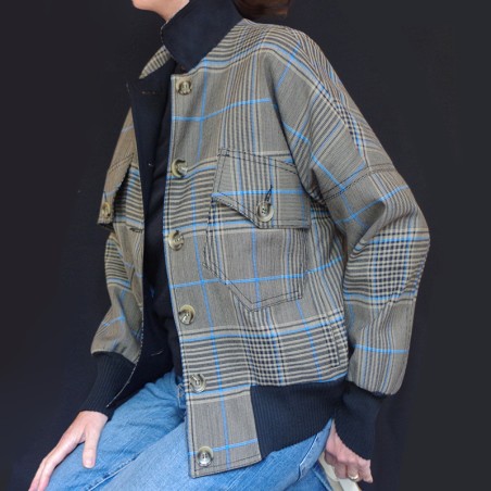 Blouson à carreaux