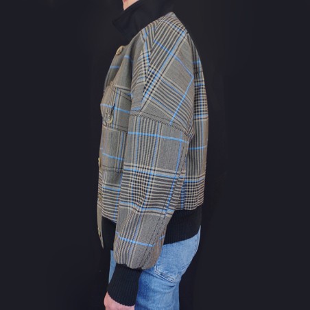 Blouson à carreaux