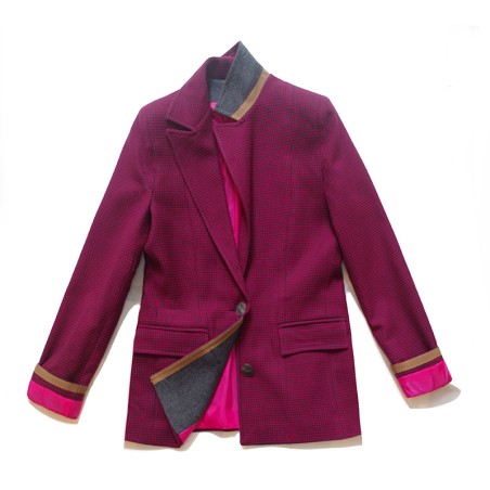 Blazer pied de coq