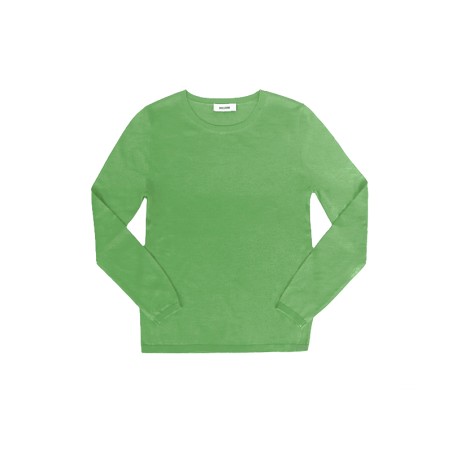 Pull soie et cachemire vert anis