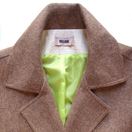Caban chiné beige