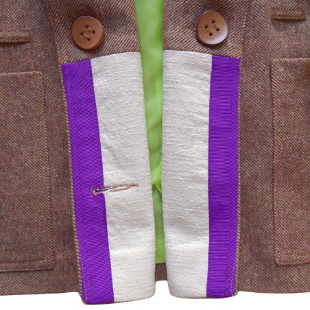 Caban chiné beige