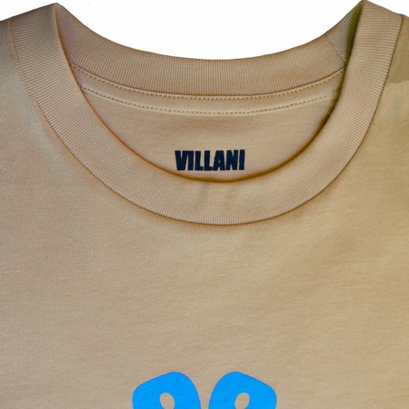 Tee-shirt latte good vibes bleu
