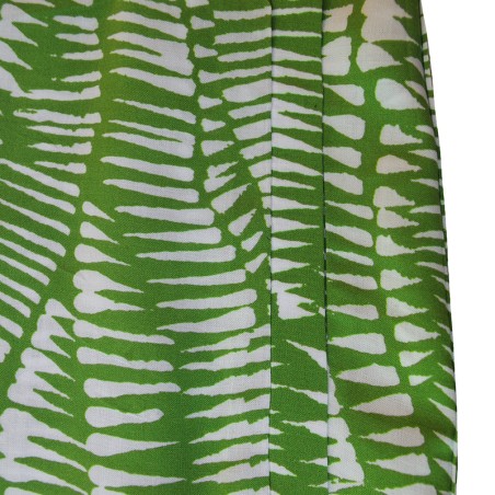 Pantalon flou imprimé vert