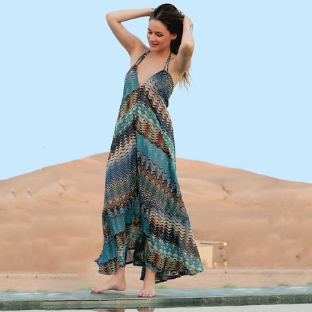 Robe longue imprimé