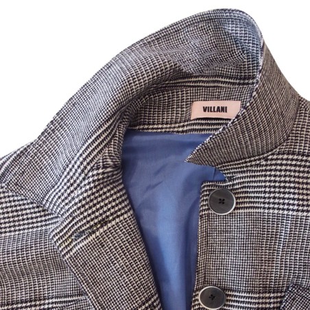 Blouson prince de galles sans manches