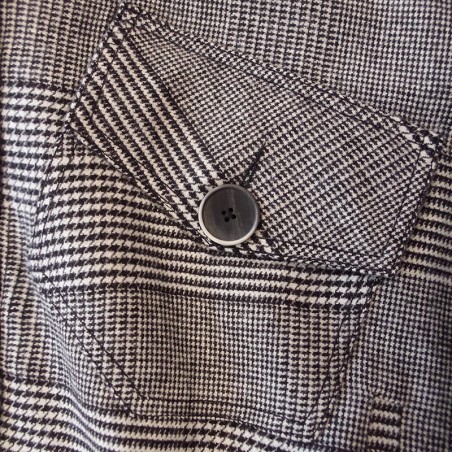 Blouson prince de galles sans manches