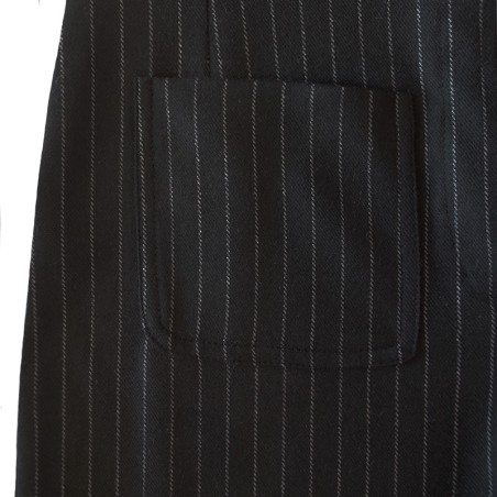 Pantalon noir rayure tennis