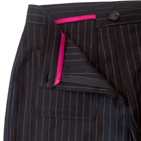 Pantalon noir rayure tennis