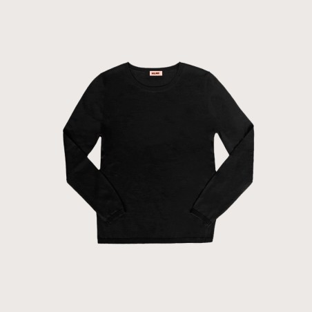 Pull soie et cachemire noir