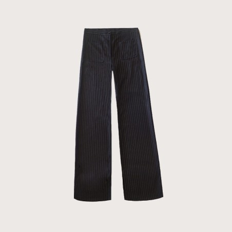Pantalon noir rayure tennis