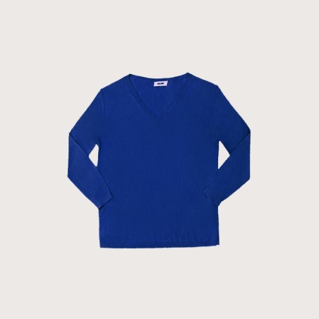 Pull oversize bleu dur
