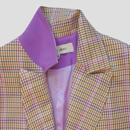 Manteau à carreaux