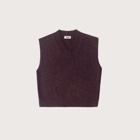 Débardeur chiné marron