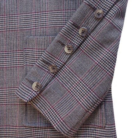 Veste blazer à carreaux