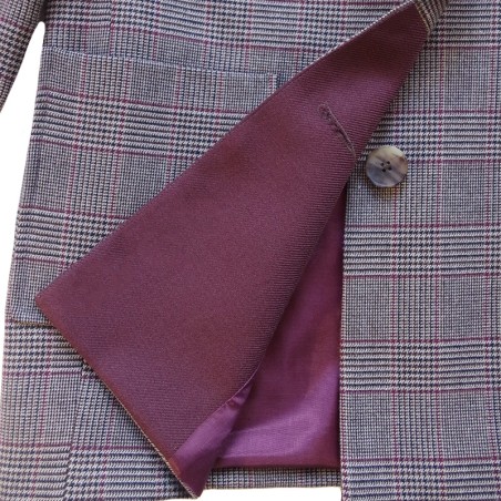 Veste blazer à carreaux