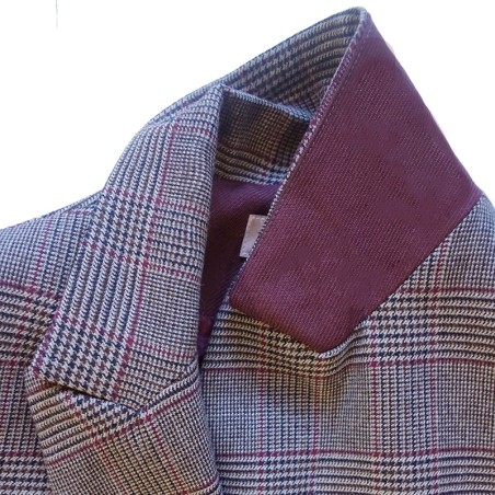 Veste blazer à carreaux