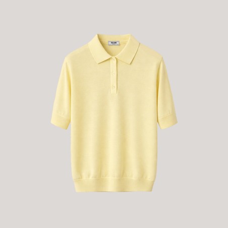 Polo jaune manches courtes