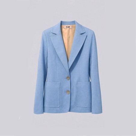 Blazer uni bleu ciel