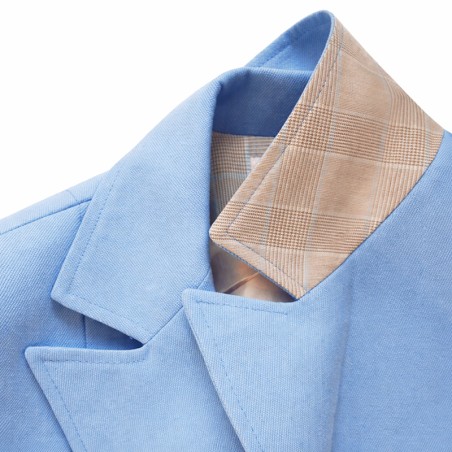 Blazer uni bleu ciel