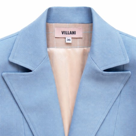 Blazer uni bleu ciel