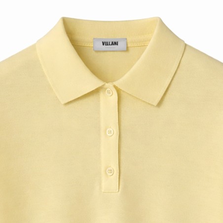 Polo jaune manches courtes