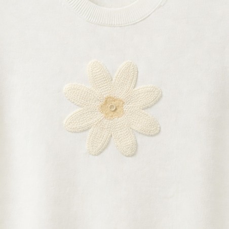 Débardeur blanc avec fleurs