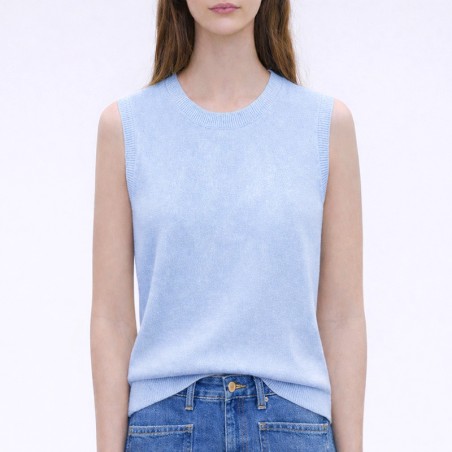 Débardeur bleu ciel