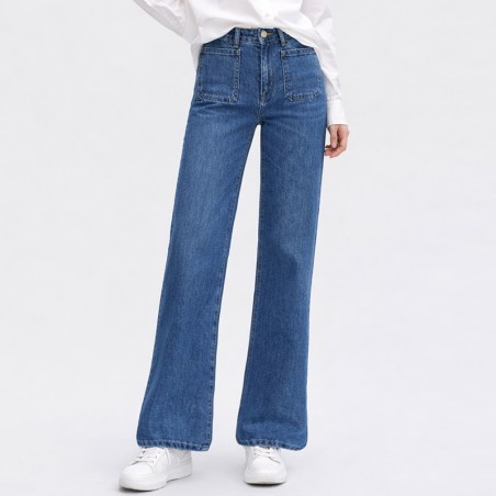 Jeans stretch avec poches sur le devant