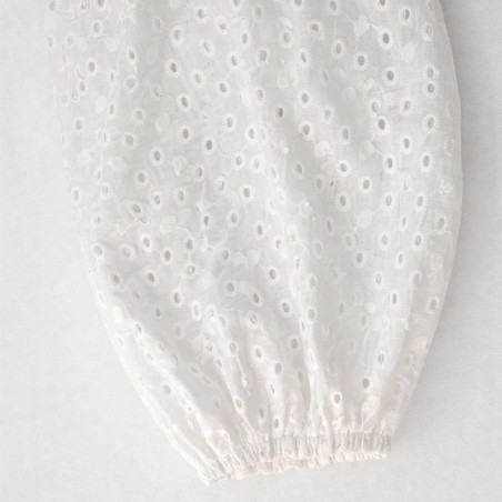 Chemisier broderie anglaise blanche
