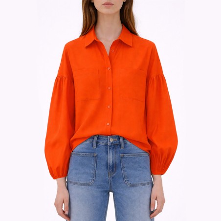 Chemisier orange