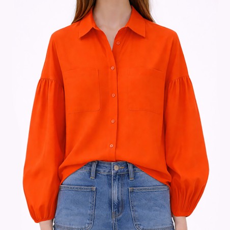 Chemisier orange