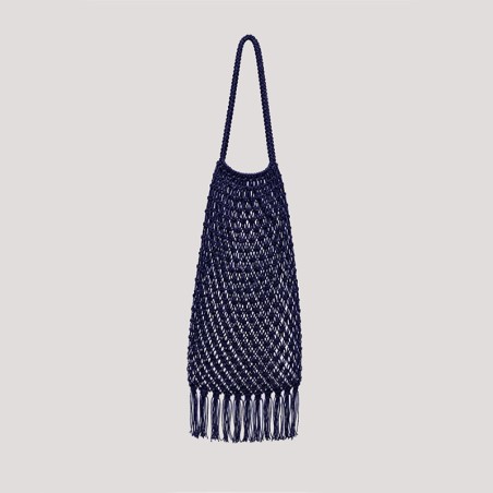 Sac filet marine avec franges