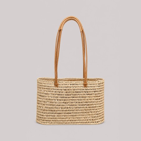 Sac raphia naturel avec anses