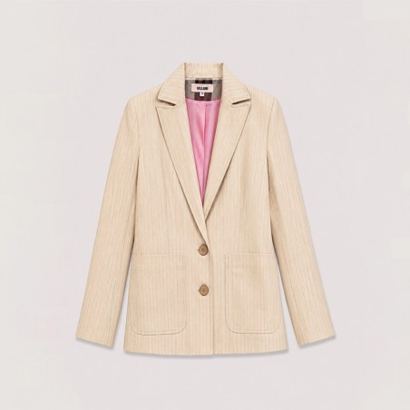 Blazer créme rayure tennis