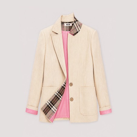 Blazer créme rayure tennis