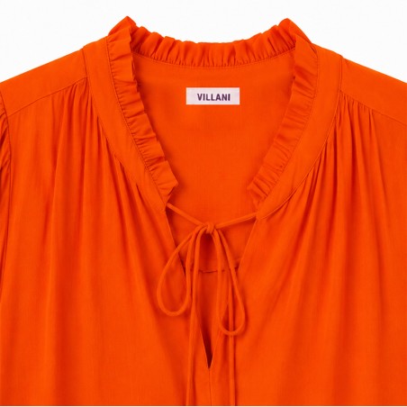 Robe fluide orange