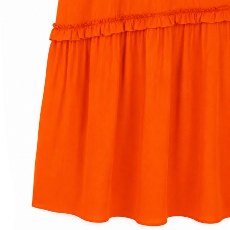 Robe fluide orange