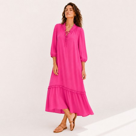 Robe fluide fuchsia