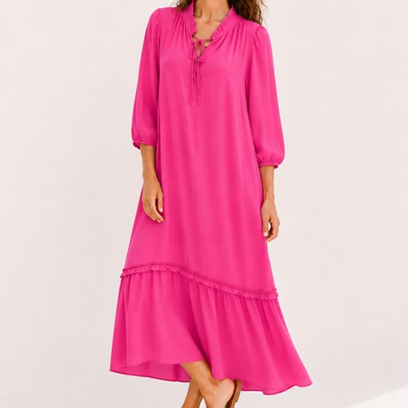 Robe fluide fuchsia