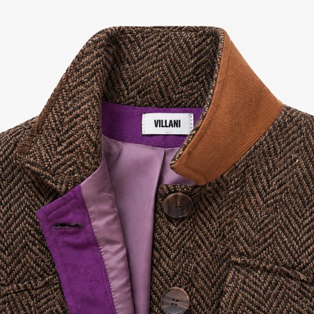 Blouson chevron beige