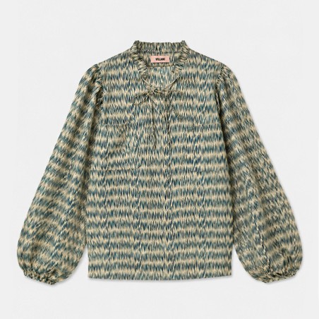 Chemise imprimée en voile de coton