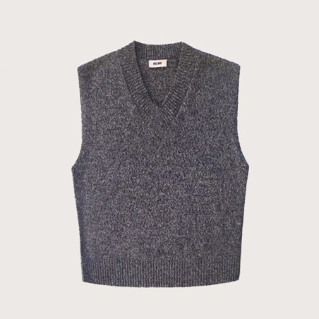 Débardeur chiné gris anthracite
