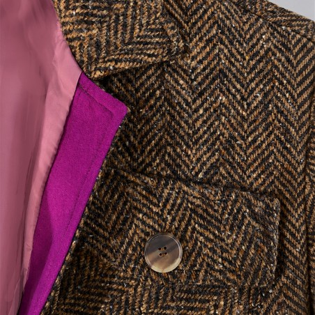 Blouson chevron beige