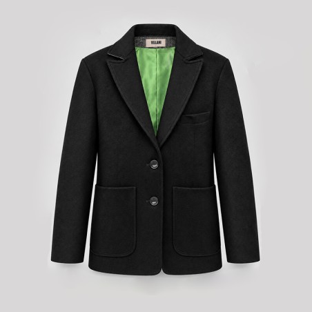 Blazer en baby camel noir