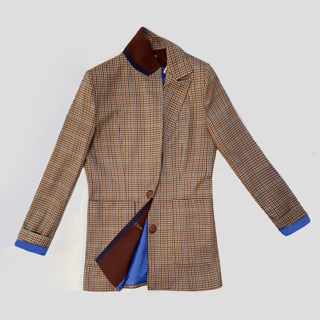 Blazer à carreaux