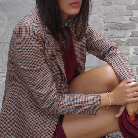 Blazer à carreaux