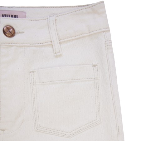 Jeans beige clair avec poches
