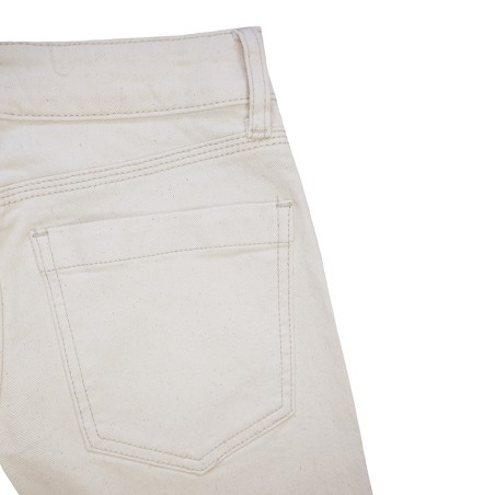 Jeans beige clair avec poches