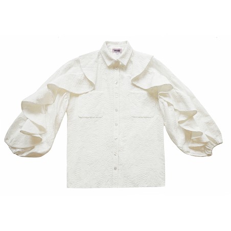 Chemisier broderie anglaise blanche